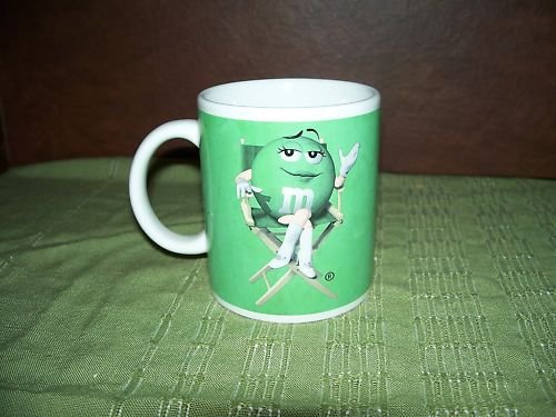 GREEN M&M's MARS CHOCOLATE CANDY COFFEE MUG CUP NEW