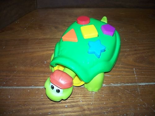 Fisher Price 2002 Push Turtle - Learn Shapes & Colors