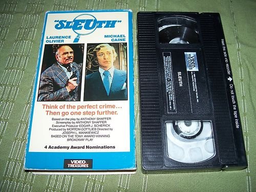 Sleuth VHS Laurence Olivier Michael Caine