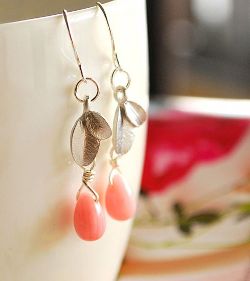 Autumn leaves drop earrings