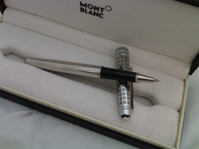 Mont blanc Meisterstuck Solitaire Stainless Steel Rollerball Pen