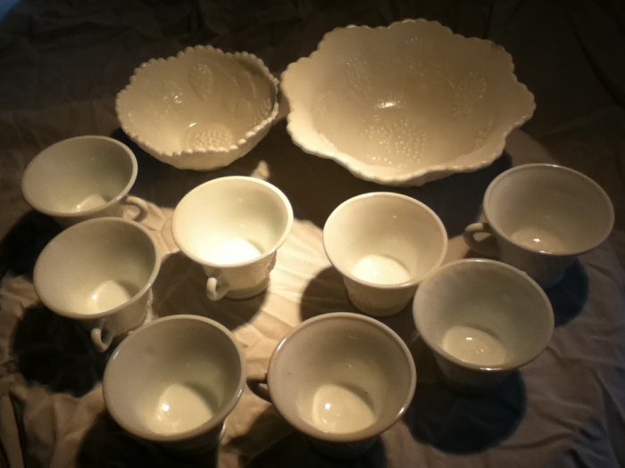 misc. milk glass