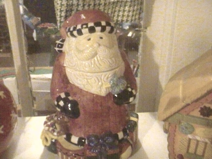 santa cookie jar