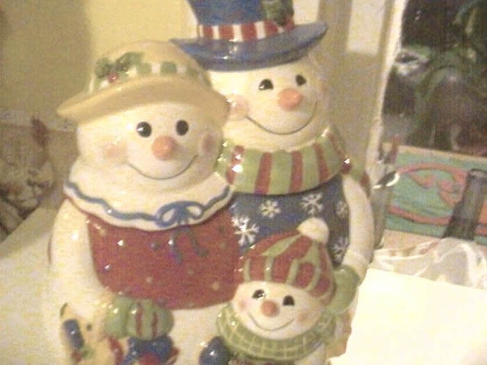 frosty and wife cookie jar