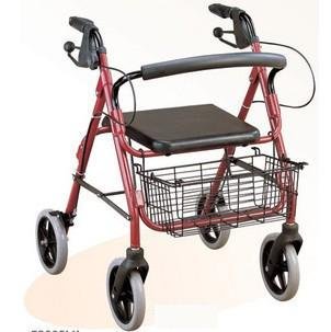 2SHC11-WLK009 Walker and seat/Flodable Walker frame with rollers and shopping basket