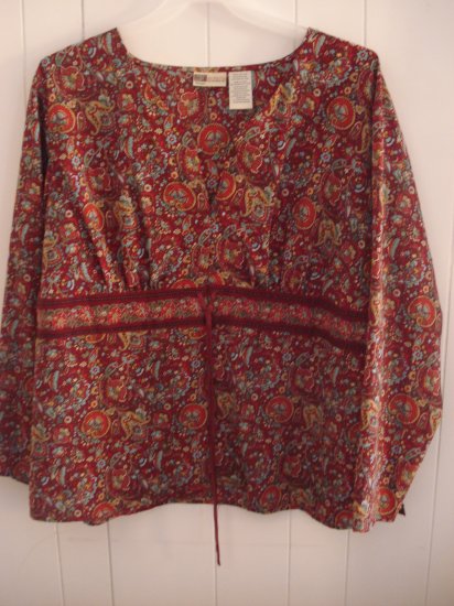 Plus size multi color top