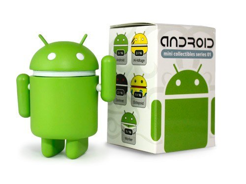 Android Mini Collectible Series Action Figure/Doll - Android 01 CopperBot (Green)