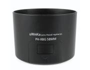 Black Lens Hood for Pentax SMCP-DA 55-300mm Pentax PH-RBG 58MM Camera