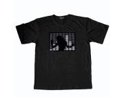 Dancing Sound-activated LED Equalizer T-shirt - Black M