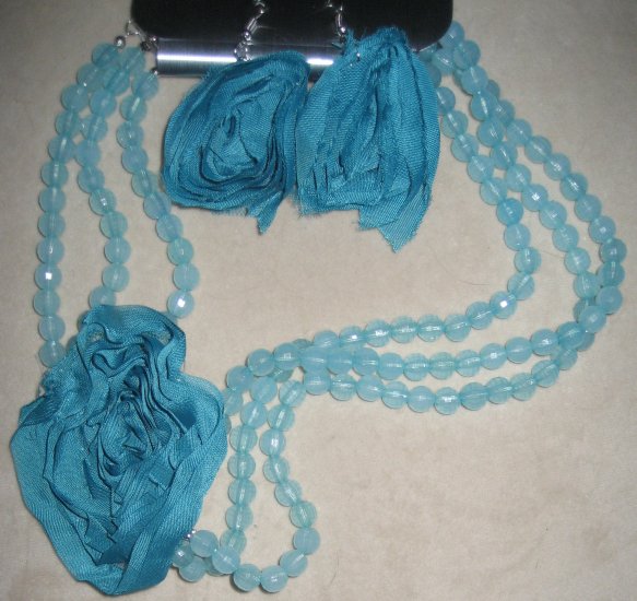 Statement Necklace with Earrings
