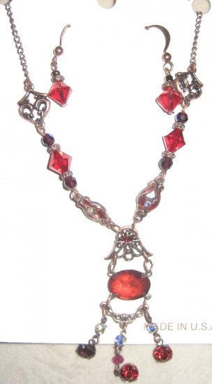 Fun Beaded Necklace and Earrings Set