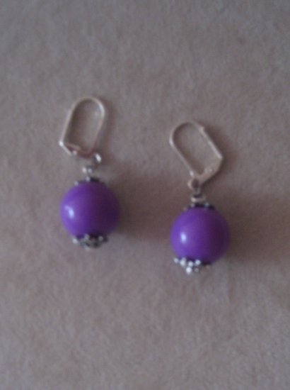 Custom Made Purple Earrings