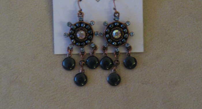 Vintage Stoned Beaded Earrings