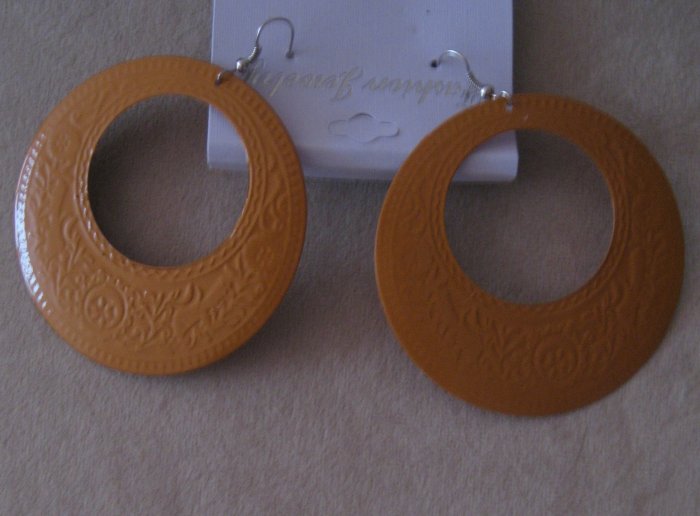 Dark Orange Earrings