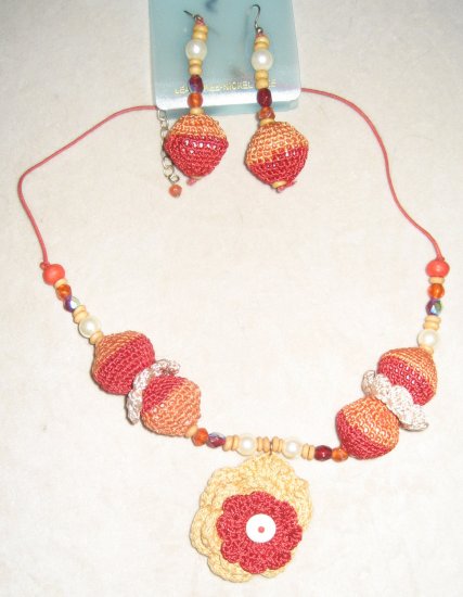 Crochet Necklace Set