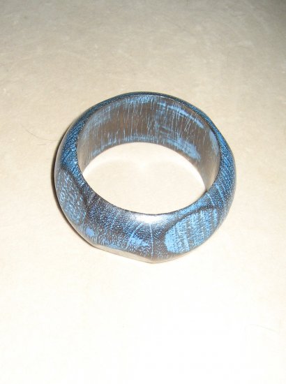 Blue & Black Bangle Bracelet