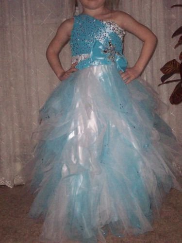 Blue & White gown