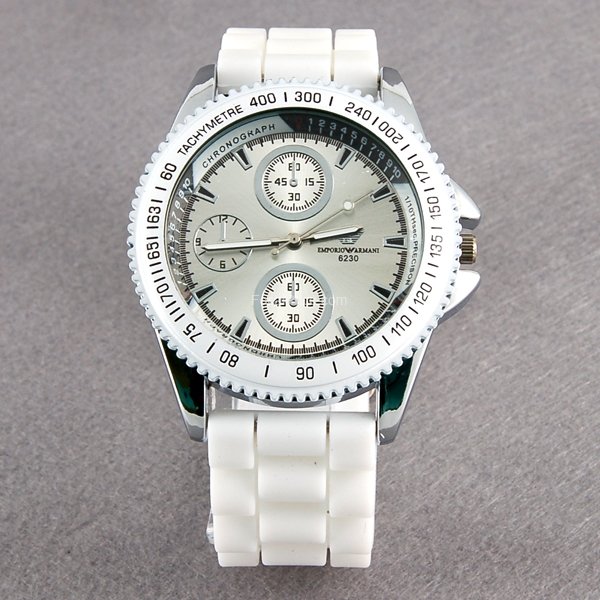 6230 Portable Fashionable Men's Wrist Watch (White)
