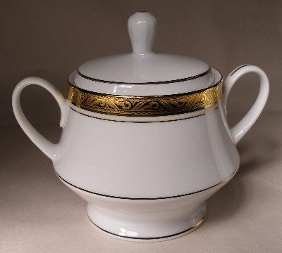 Noritake Majestic Gold Sugar Bowl w/Lid NEW 4290
