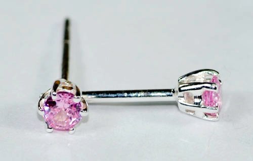 Pink Gemstone Earrings JE 0051