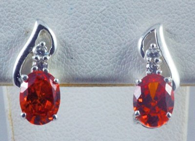 Red Gemstone Earring JE 0044