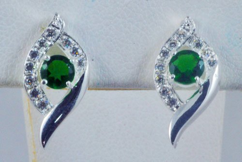 Sapphire Diamond Earrings JE 0003
