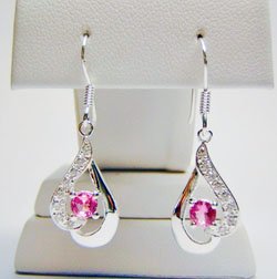 Pink Sapphire Earrings JE 0032