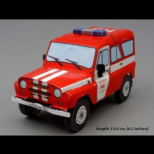 UAZ 31514 Fire Depot. 1/24 scale model kit
