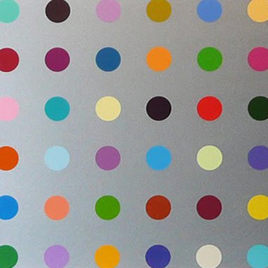 Damien Hirst Prints Spot Print Silver