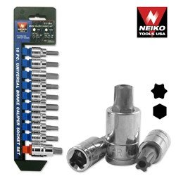 10 Pc Universial Brake Caliper Socket Set - Nk # 01139A