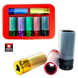 7 Pcs 1/2" Dr. Torque Socket Set Metric - Nk # 02451A