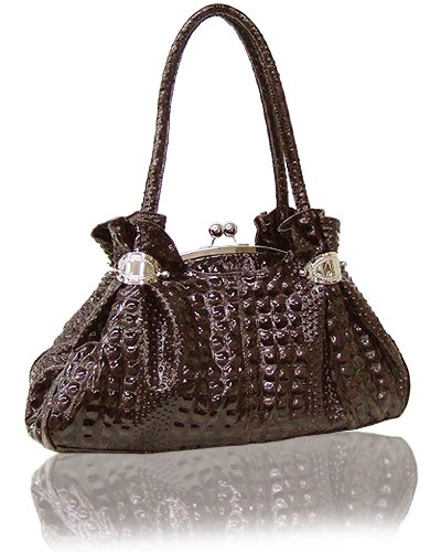 High Quality Bubble Textured Croc Leather Look (Camel)