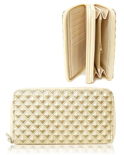 Two Zip-Around Wallet (Ivory)