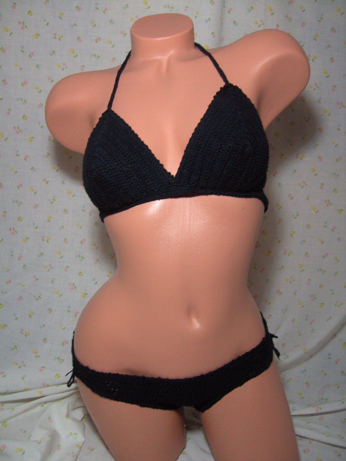 Basic Black Hipster Bikini (Small/Medium)