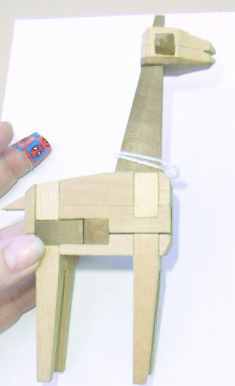 Wooden Giraffe Puzzle - Mind Teaser