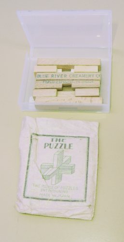 Blue River Creamery Hastings, Nebr - Wooden Cross Puzzle