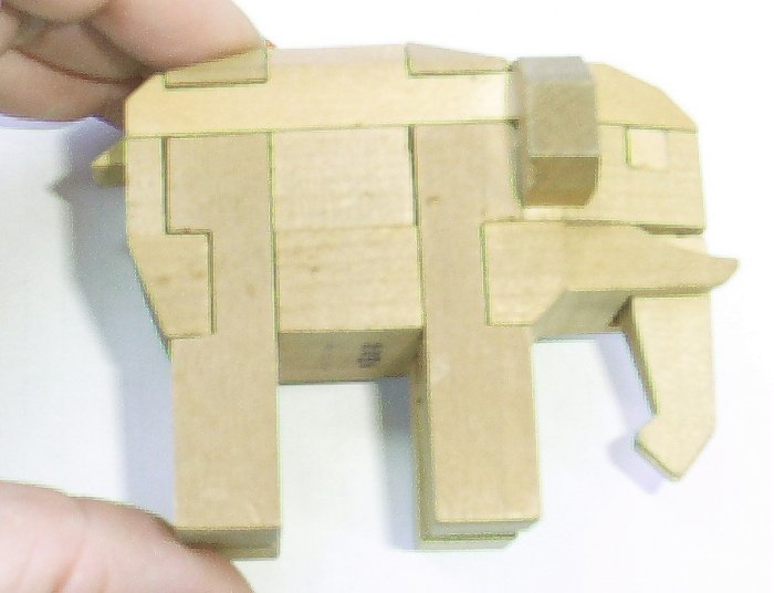Wooden Elephant Puzzle