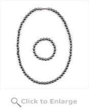 Magnetic Hematite Jewelry Set