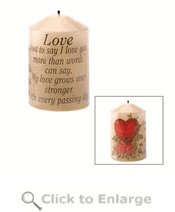 Poetic Love Candle
