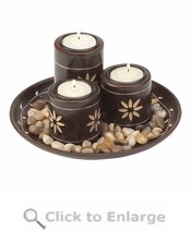 Mahogany Magnificence Tealight Set