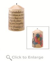 Congratulations Candle