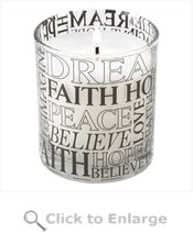 Sentimental Words Jar Candle