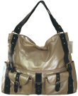 6 Pockets Hand Bag w/Belt Design and 2 Exterior Pockets