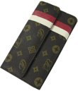 Donna di Bella - Letter Patten Wallets with Front Stripe