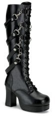 Lace Up w/Removable Straps Platform Knee Boot
