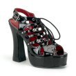 Platform Sling Back Sandal w/D-Ring Lace Up
