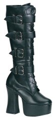 Platform w/4 Buckle Straps Knee Boot