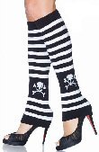 Striped Skull Leg Warmer