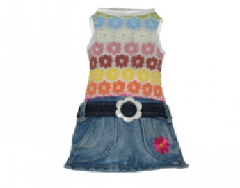 Daisy Denim Dog Dress
