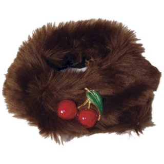 Faux Mink Stole - Chocolate
